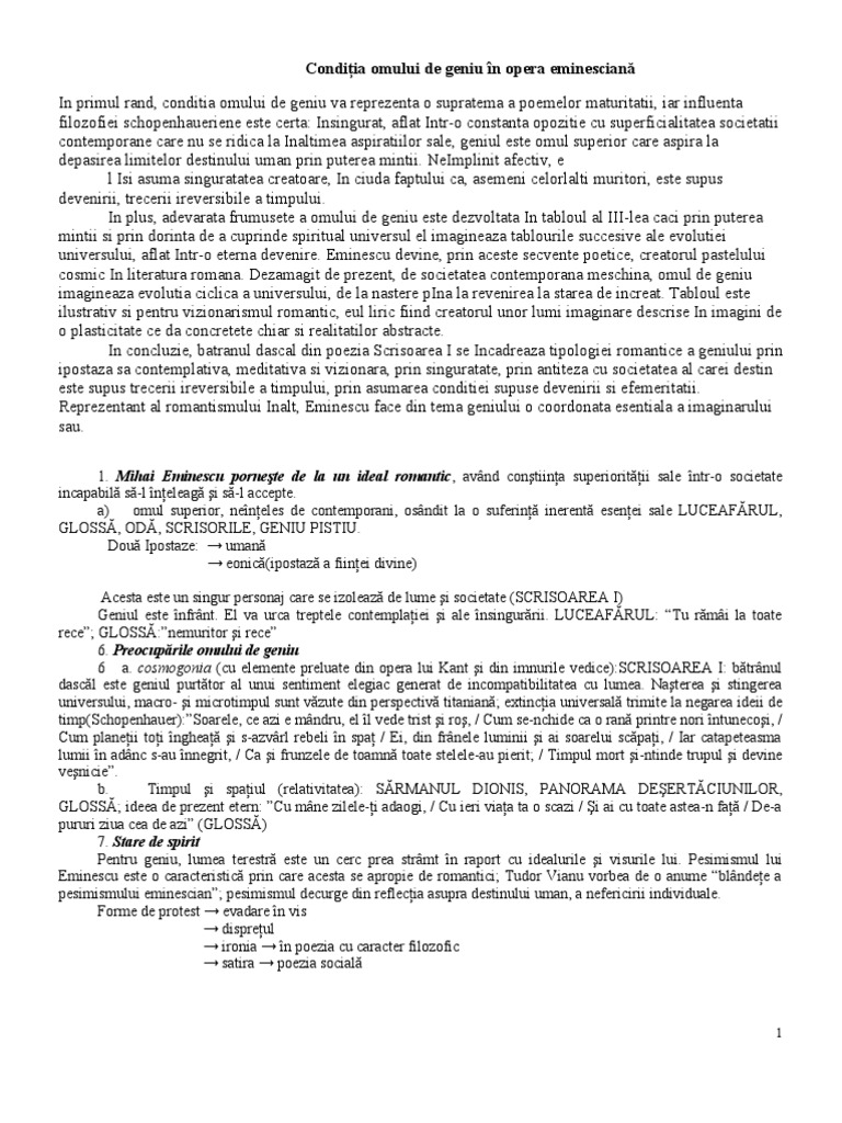 Conditia Omului De Geniu Conditia Omului de Geniu | PDF