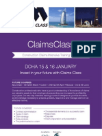 Constructions Claims Class ITC Qatar Brochure