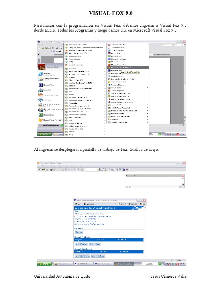 Programacion Visual Fox 9 | Descargar gratis PDF | Ventana (informática ...
