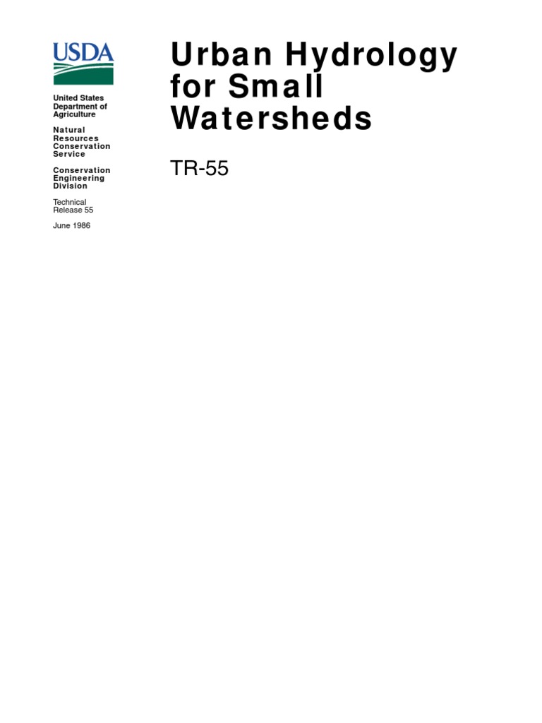TR-55: Urban Hydrology Runoff Estimation | PDF | Surface Runoff ...