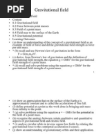 Section II 8 Gravitational Field