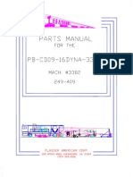 Plasser 09-16 DYNA CAT Parts Manual - 3382