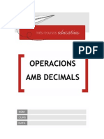 Operacions Amb Decimals