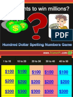 Spell Numbers - Jeopardy 2