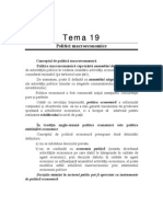 Tema 19. Politici Macroeconomice