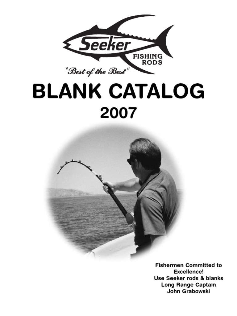 Seeker Blank Catalog, PDF, Fishing Rod
