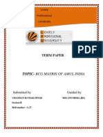 44205199 Bcg Matrix of Amul India