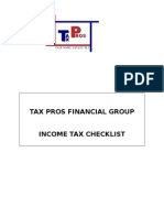 Tax Prep Checklist