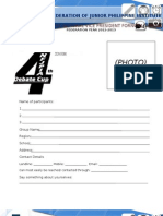 4th Debate Cup Application Form - ANC