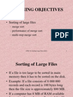 Learning Objectives: - Sorting of Large Files