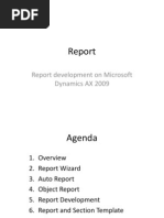 Report Microsoft Dynamics AX