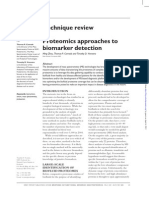 Technique Review Proteomics Approaches To Biomarker Detection