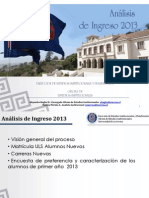 Analisis de Ingreso 2013