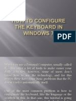 Tutorial of How To Configurate A Keyboard