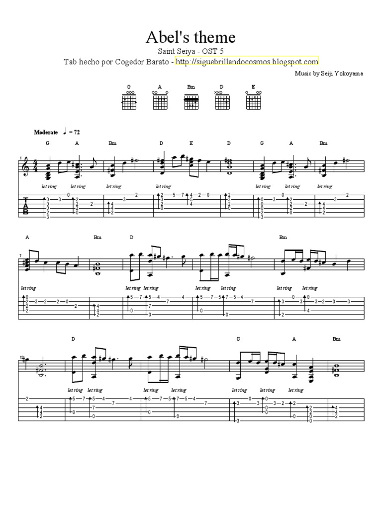 Abel's Theme Tab | PDF | Home & Garden