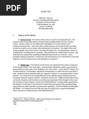 Notary Law Monograph