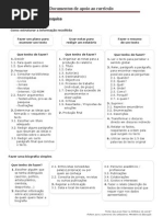 Como estruturar a informação recolhida