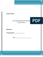 Developing Marketing Plan
