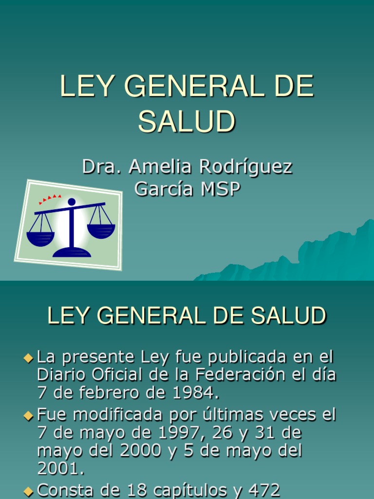 Resumen de la Ley General de Salud | PDF | Trabajo Social | Alimentos