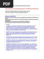 Download 10th Amendment State Sovereignty Movement - Legislation Per State by jofortruth SN13407482 doc pdf