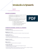 Tema 1 - Apuntes - Introduccion A La Optometria