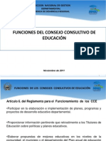 FUNCIONES DEL CONSEJO CONSULTIVO EDUCATIVO2012.ppt