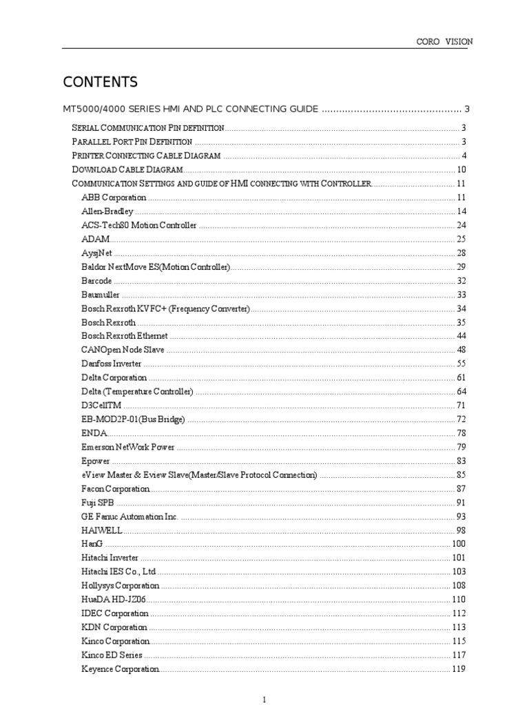 HMI and PLC Connectivity Guide | PDF | Printer (Computing) | Input/Output