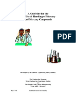 Guideline For Safe Use & Handling of Mercury & Mercury Compounds