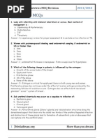 Download Gynecology  Obstetrics MCQ Revision by deepak122 SN134098588 doc pdf
