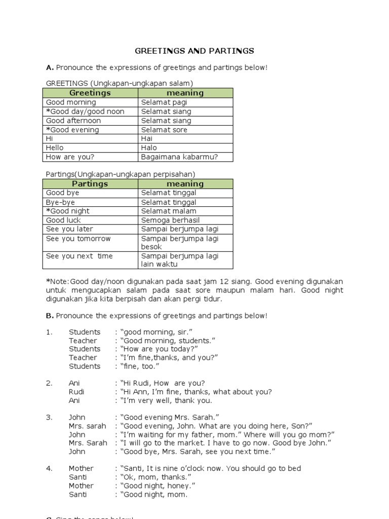 Modul Inggris Kelas 1 Sd