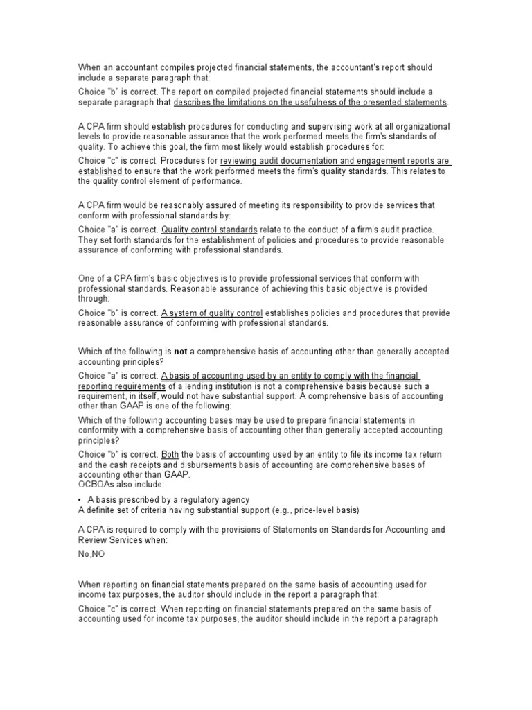 A2_Optional Practice Questions Certified Public Accountant