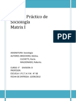 Trabajo Práctico de Sociología Matrix I