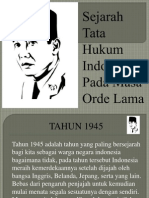 Sejarah Tata Hukum Indonesia Pada Masa Orde Lama