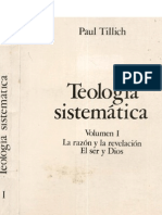 Paul Tillich - Teologia Sistematica (Volumen I)