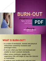 Burnout Management in The Workplace