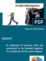 Groups and Individuals