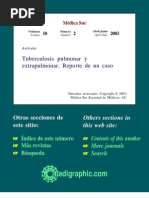 Tuberculosis Puelmonar y Extrapulmonar