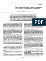 The Moderator-Mediator Variable Distinction in Social Psychological Research Conceptual Strategic, And Statistical Considerations