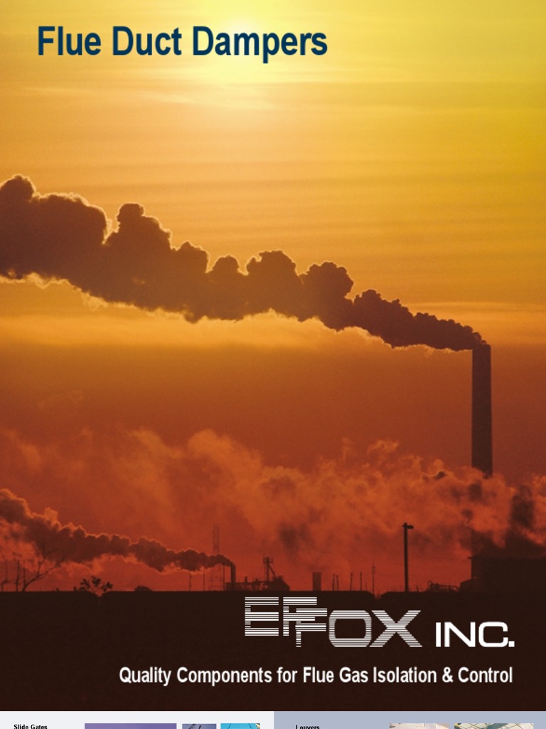 EFFOX Flue Duct Dampers Overview | PDF | Leak | Duct (Flow)