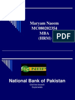 Internship Report on National Bank of Pakistan 2012