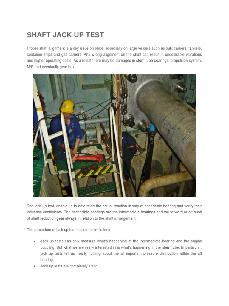 Shaft Jack Up Bearing (Mechanical) Mechanical Engineering