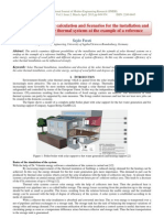 Economic Efficiency Calculation and Scenarios For The Installation and Direction of Solar Thermal Systems at The Example of A Reference