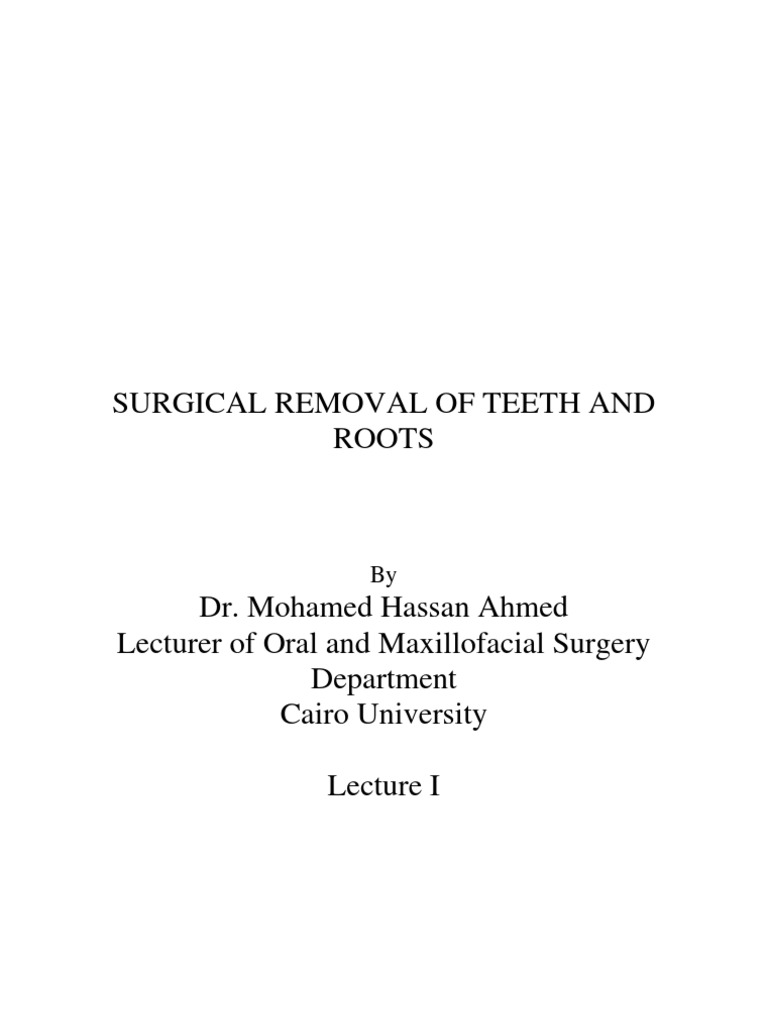 Surgical Tooth Extraction Techniques | PDF | Tooth | Wound