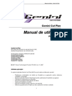 Gemini Cut Plan Manual