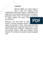 Ashu Pandit Training Report On Mahindra