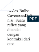 Reflex Bulbo CavernousDefinisi