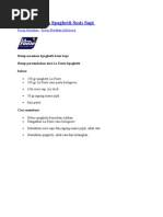 Download Resep Masakan Spaghetti Sosis Sapi by oechim SN134173009 doc pdf