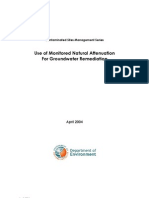 Use of Monitored Natural Attenuation For Groundwater Remediation WA