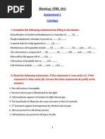 Assignment 1 (Cytology)