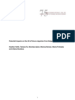 Potential Bulgarian and Romanian immigration into UK.